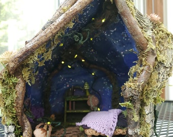 Fairy House Bedroom - One of Kind Handmade Creation