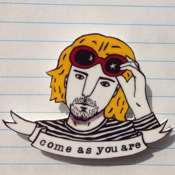 Kurt Cobain brooch