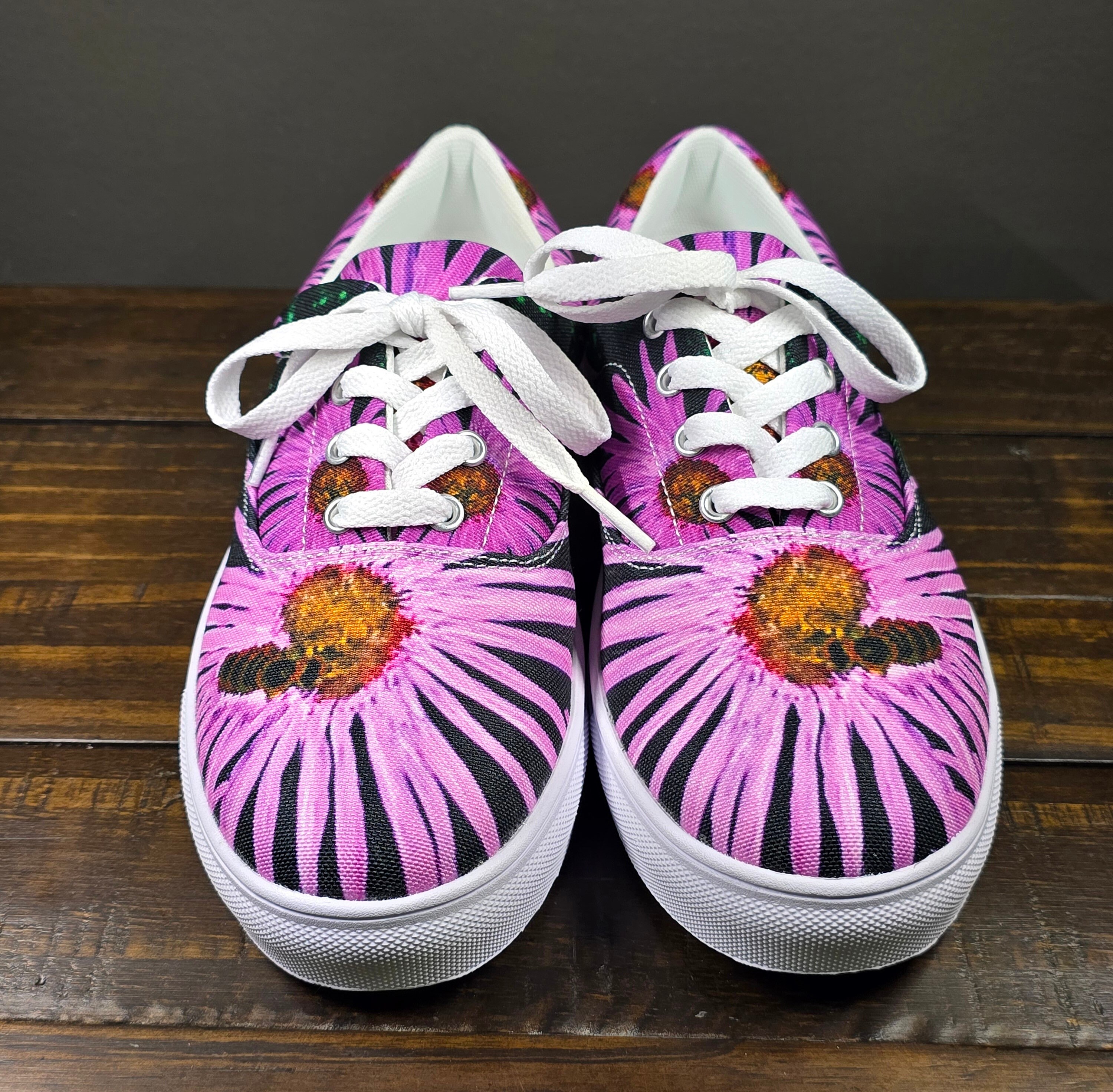 Floral Trippy Canvas Shoes