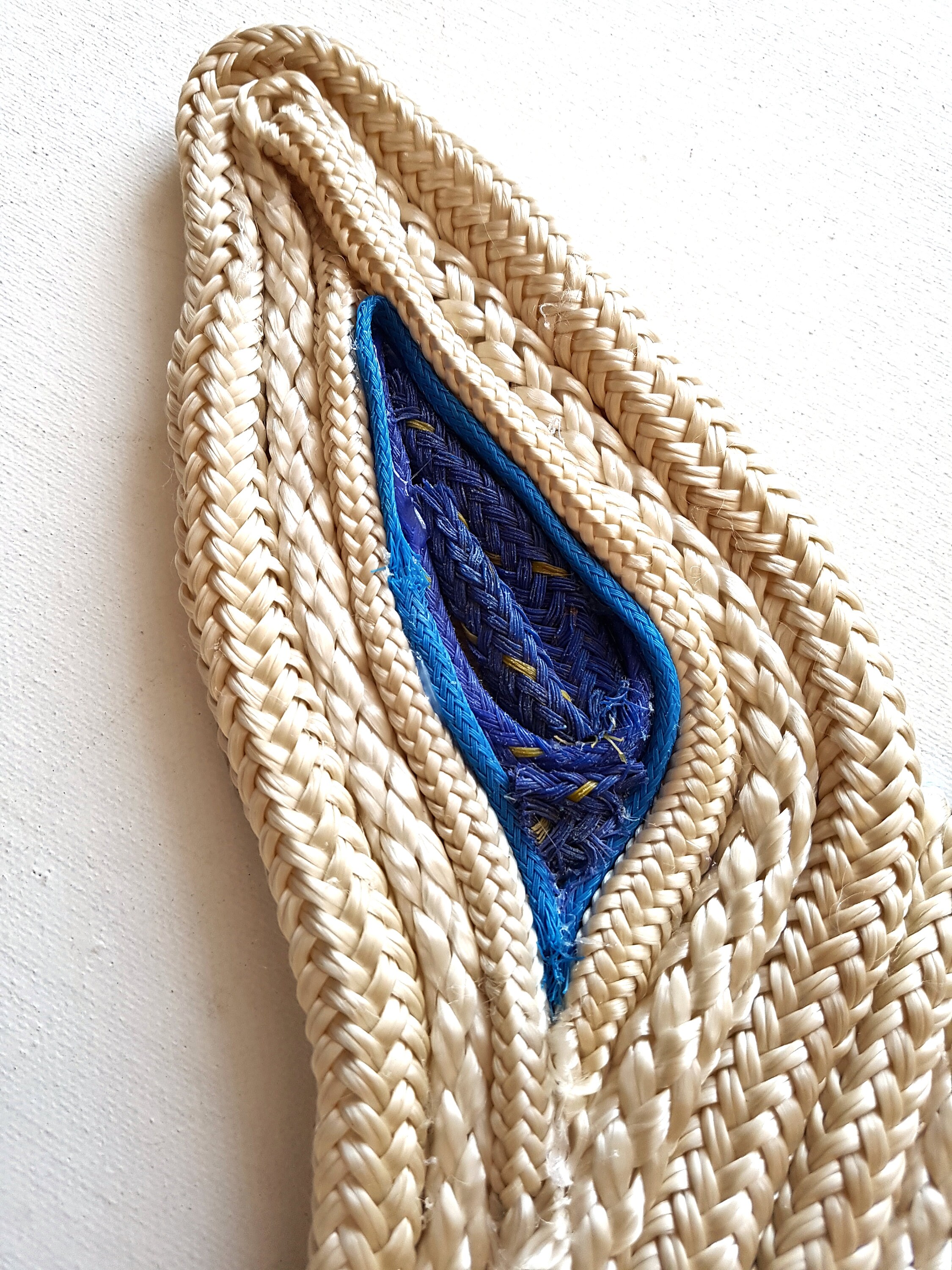 Recycled fishing net mermaid tail wall art fibre art 20 Etsy