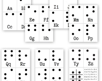 braille alphabet etsy
