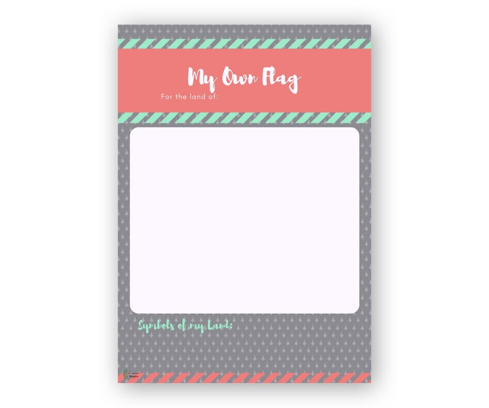 My Own Flag | Homeschool History, Social Studies Printable Curriculum |  Citizenship