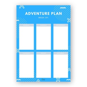Adventure Plan | Homeschool Planner Printable