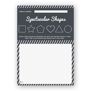 Spectacular Shapes | Homeschool Preschool Printable | Writing Practice