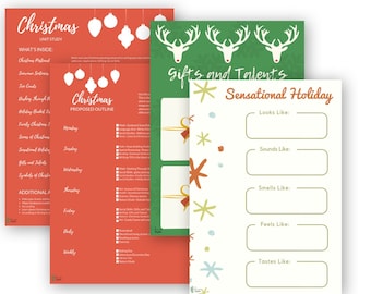 Studiebundel wintereenheid | Winterwonderland- en kersteenheidstudies | Lesplannen | Thuisonderwijscurriculum | Kerst activiteiten