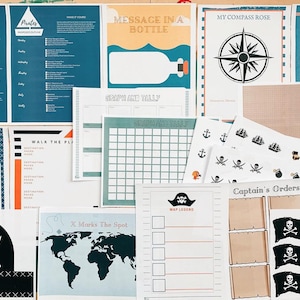Pirates Themed Educational Unit | Printable Homeschool Lesson Plans | Homeschool Curriculum | Early Elementary and Preschool Printables