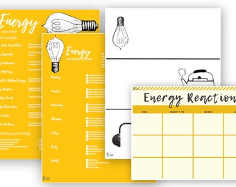 Energy Unit Study |  Light, Heat, and Sound Activities | Printable Physics Lesson Plans | Homeschool Curriculum | Science Experiments