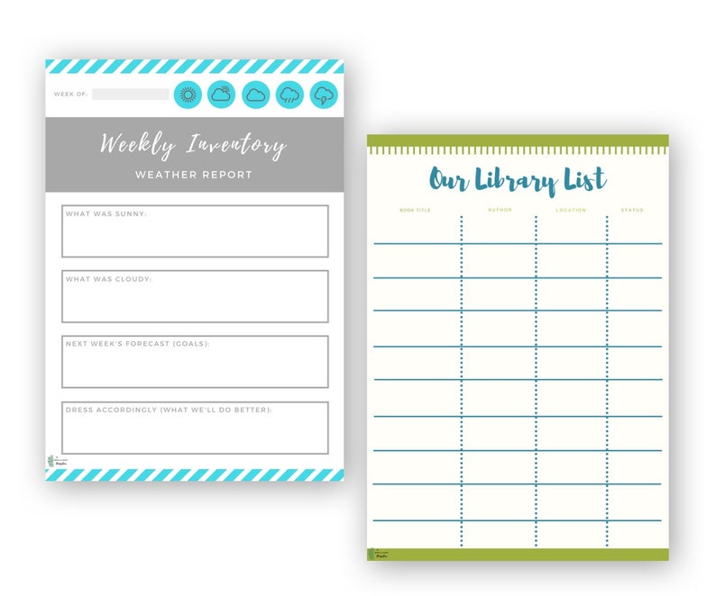 Printable Teacher Homeschool Planner and Record Keeping Etsy Australia
