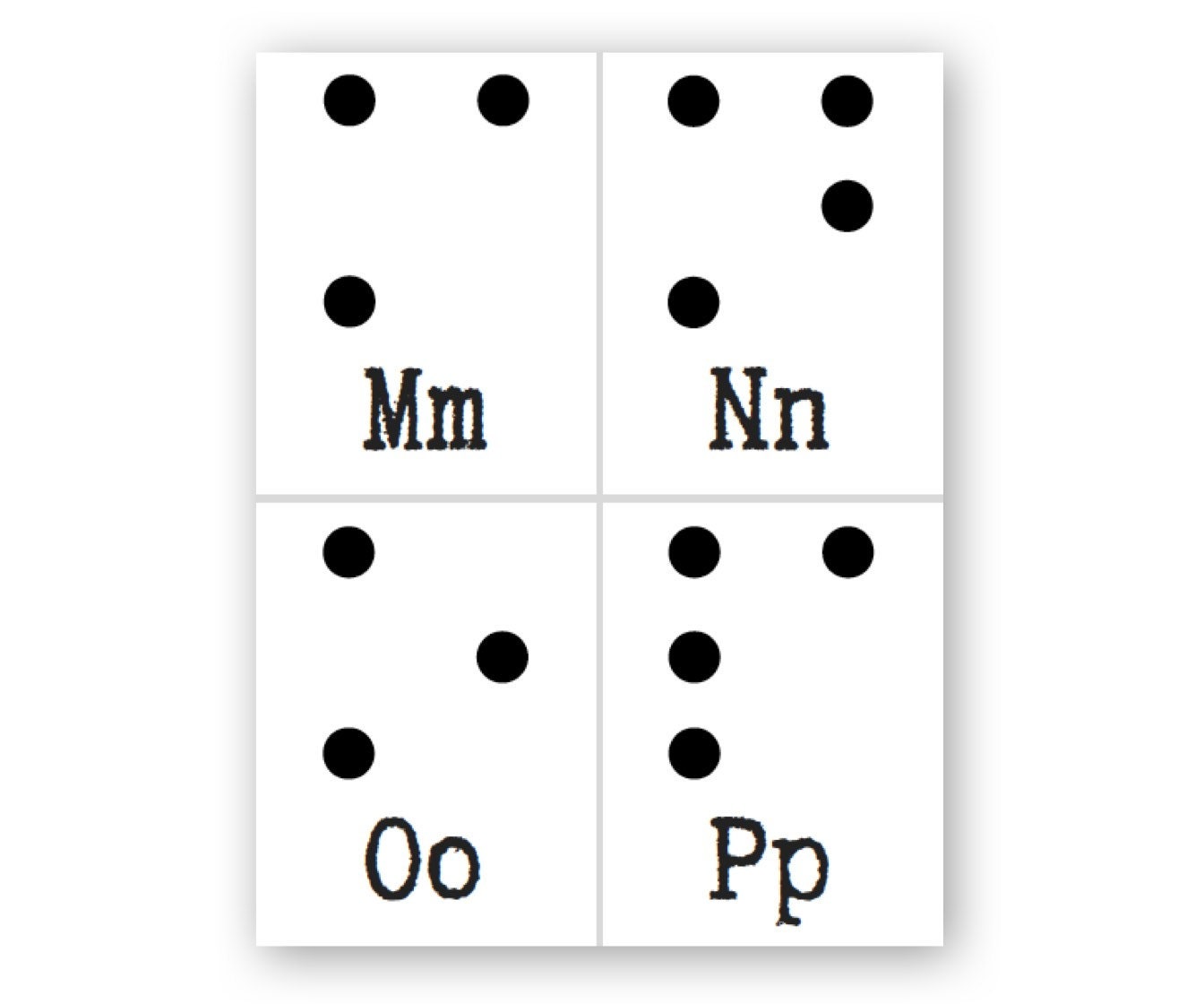 Music Braille Flash Cards