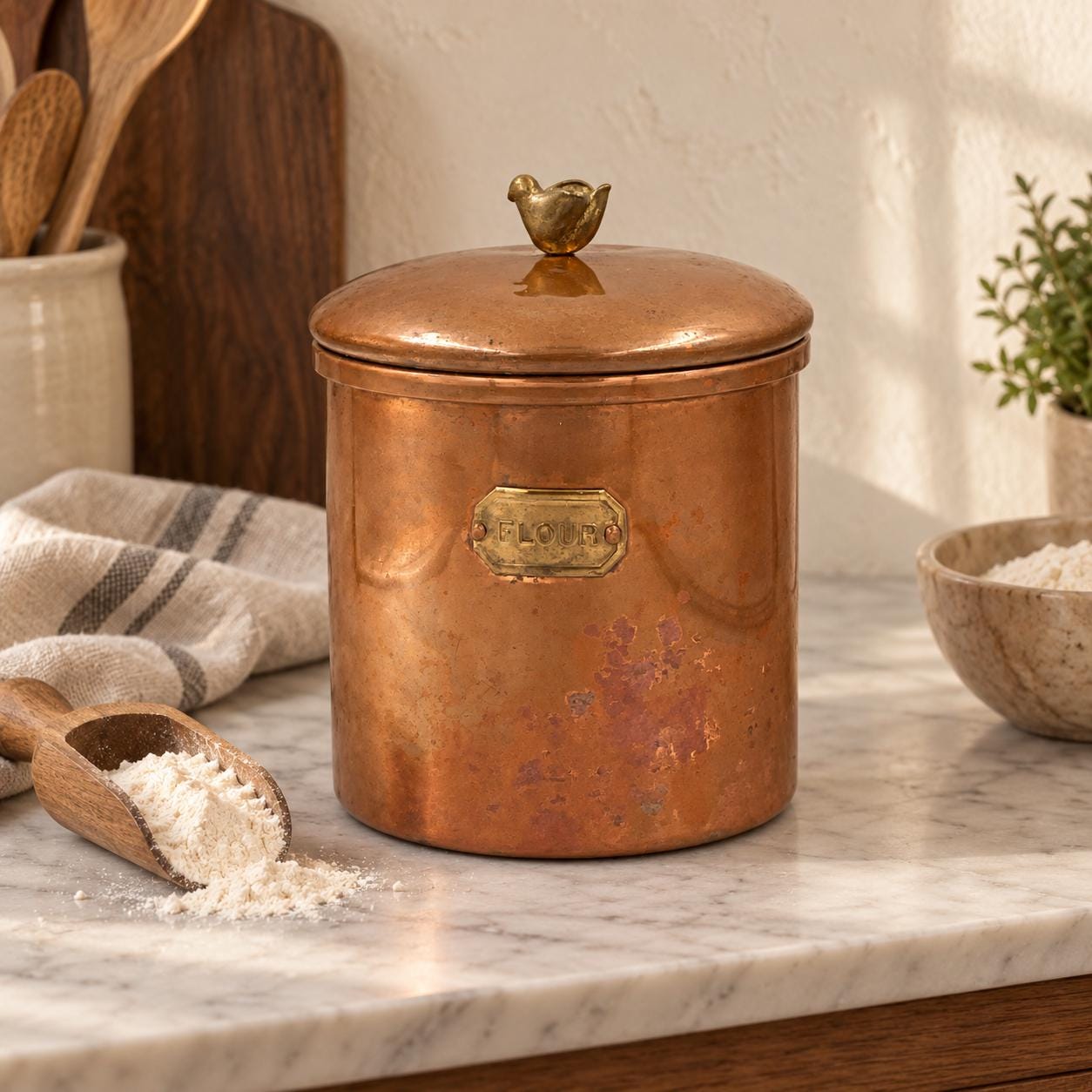 Antique Flour Jar - Etsy
