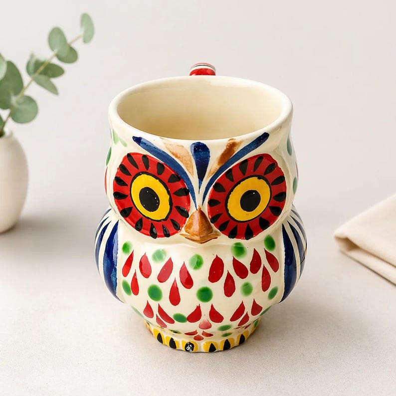 Tasse à café Gorky Gonzalez hibou d'Anthropologie image 2