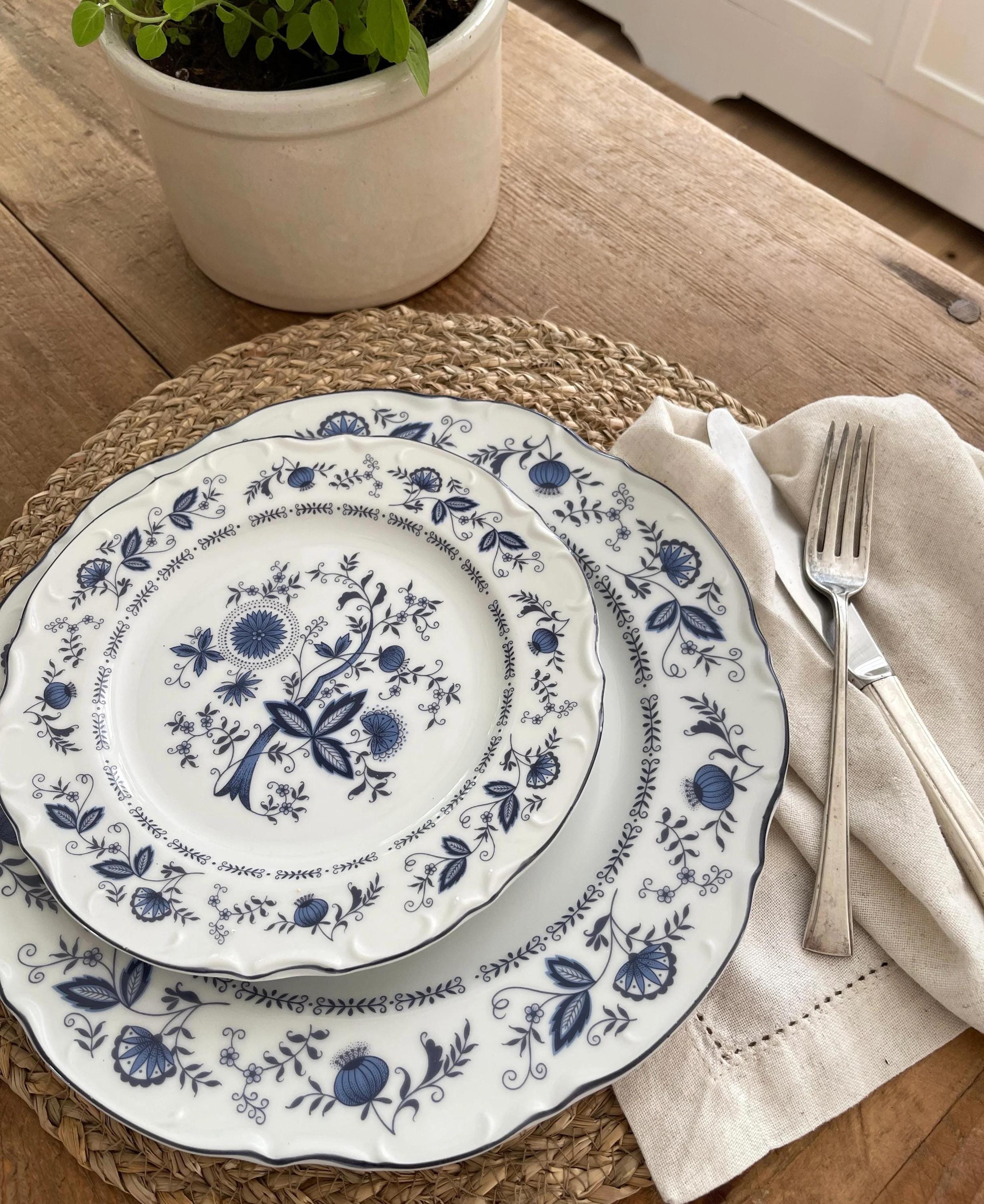 Blue Onion Dinner Set - Etsy