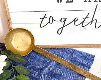 Antique Late 19th Century Brass Ladle, Soup or Stew Ladles with Hanging Handles, Paris, France #G-1000-60