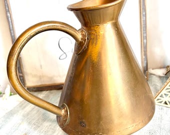 Antique Copper Conicol Pitcher Measure Jug, Paris, France #G-1000-81