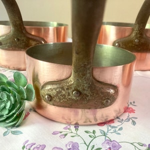 Copper Pans Cookware Set Metal Handles Metal Rivets Stainless Steel 5 Piece 1.3mm 20cm Paris, France  #G-3979