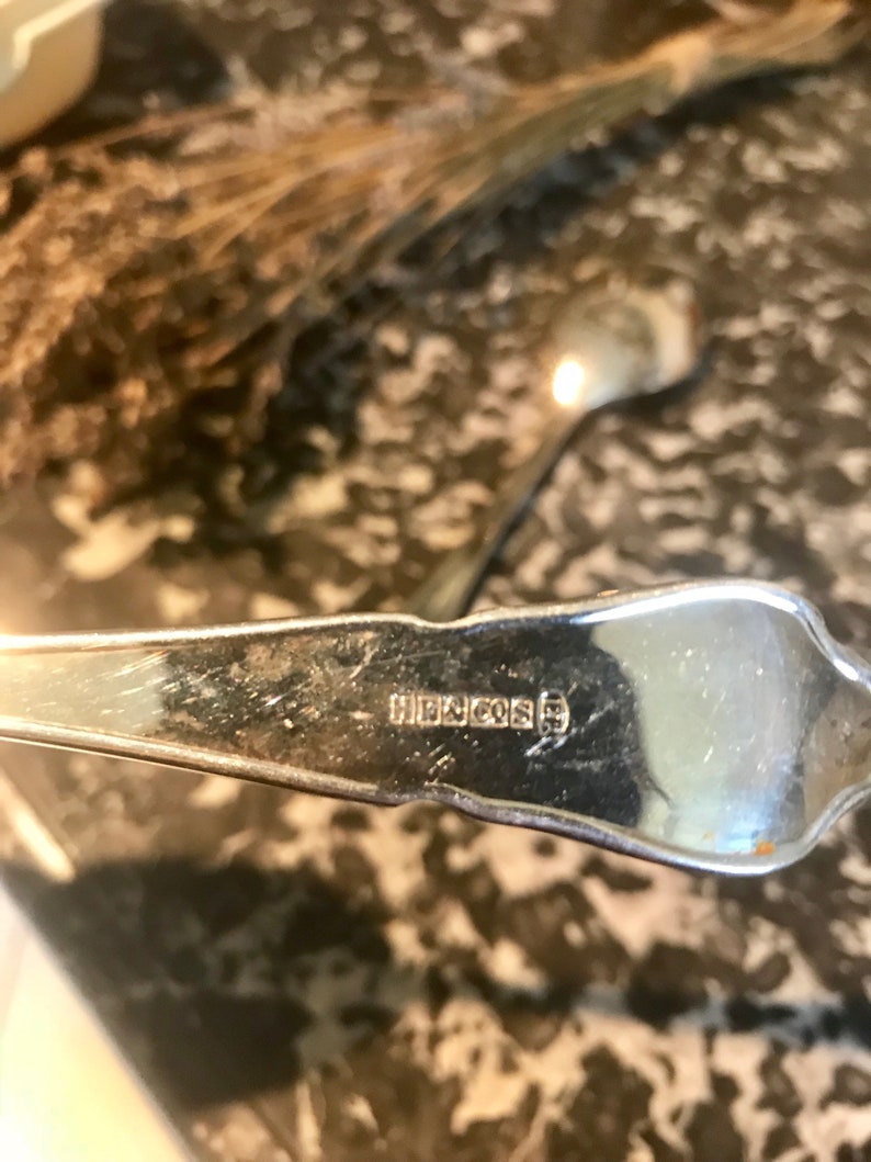 British Silver plate Serving Spoons Silverware Set Paris France