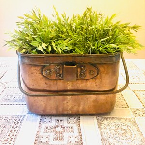 Large Antique Copper Daubiere Stock Pot Roasting Pan Confit Braiser Dutch Oven Paris, France  #40-149-600