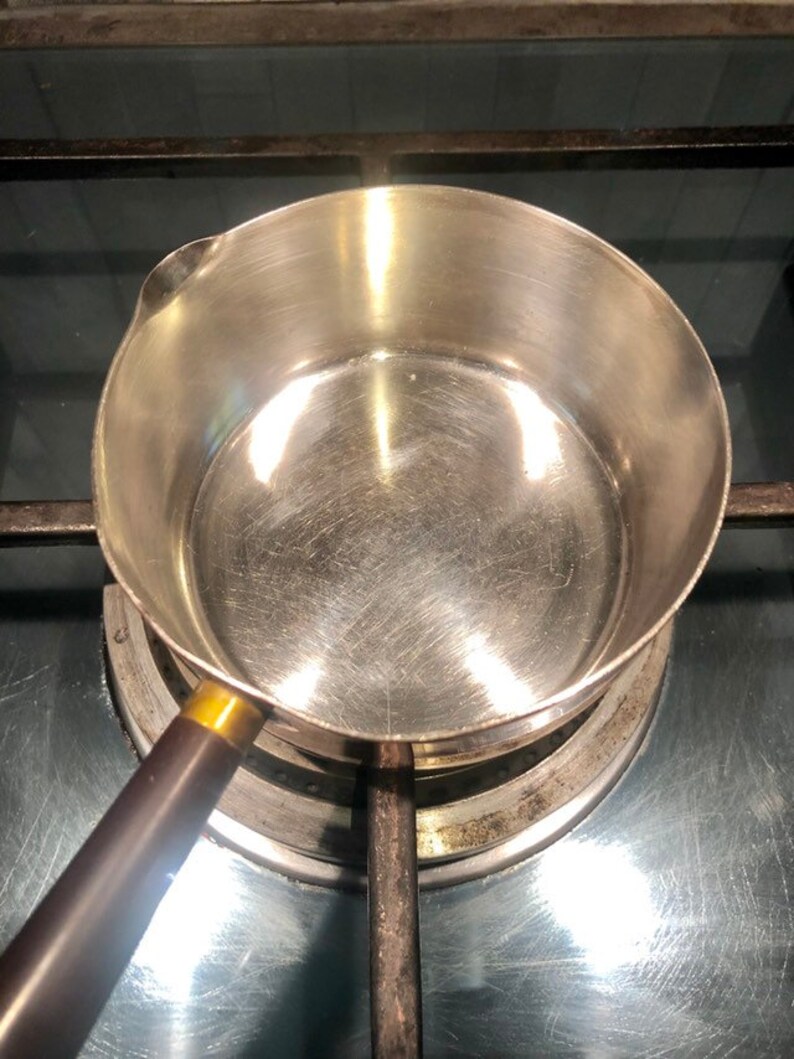 Copper Sterling Silver Pan with Lid Set Rare PURE SILVER Etsy