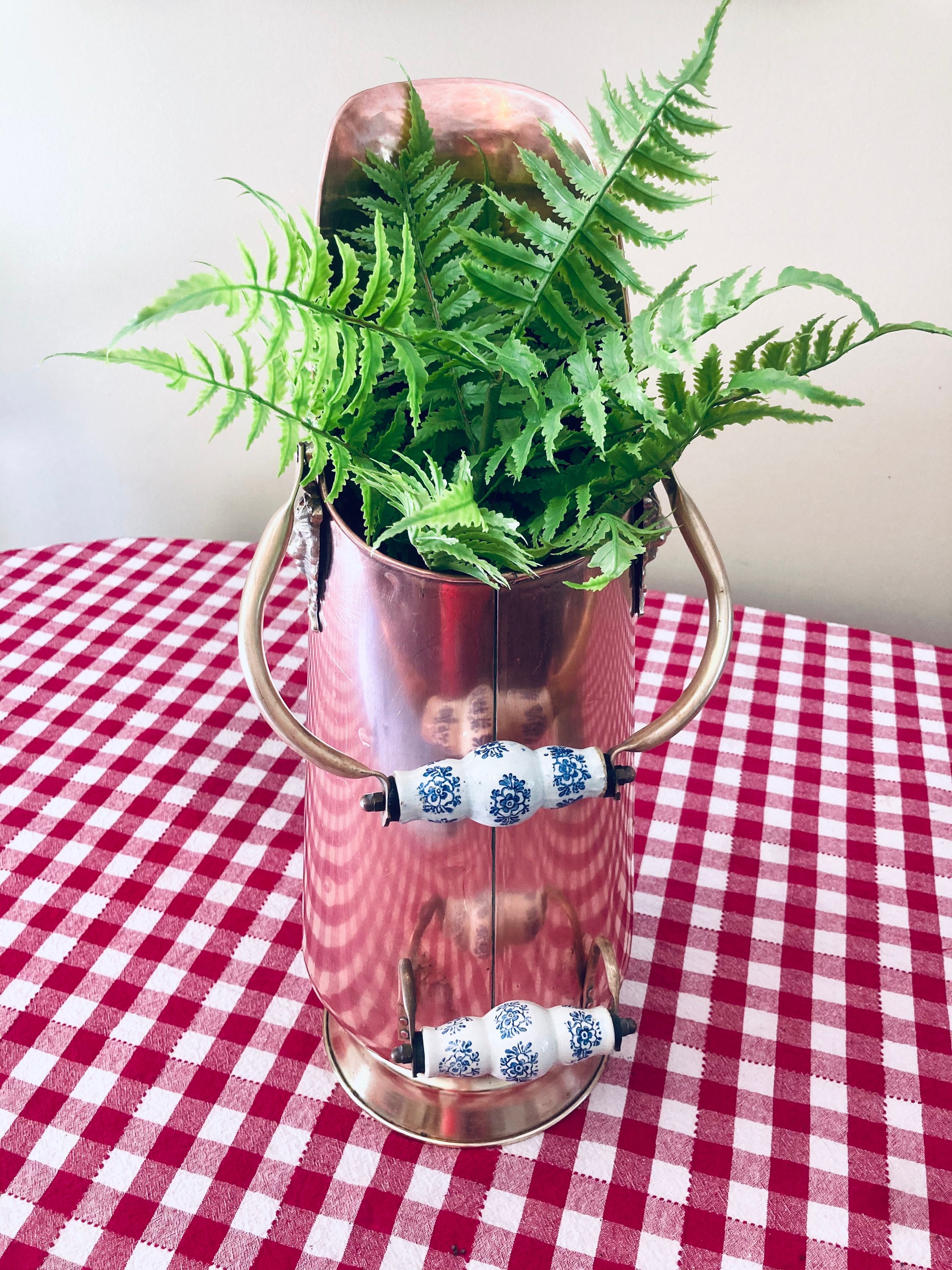 Français Support Parapluie en Laiton avec Poignées de Porcelaine Lions Paris, France #g-0948-62