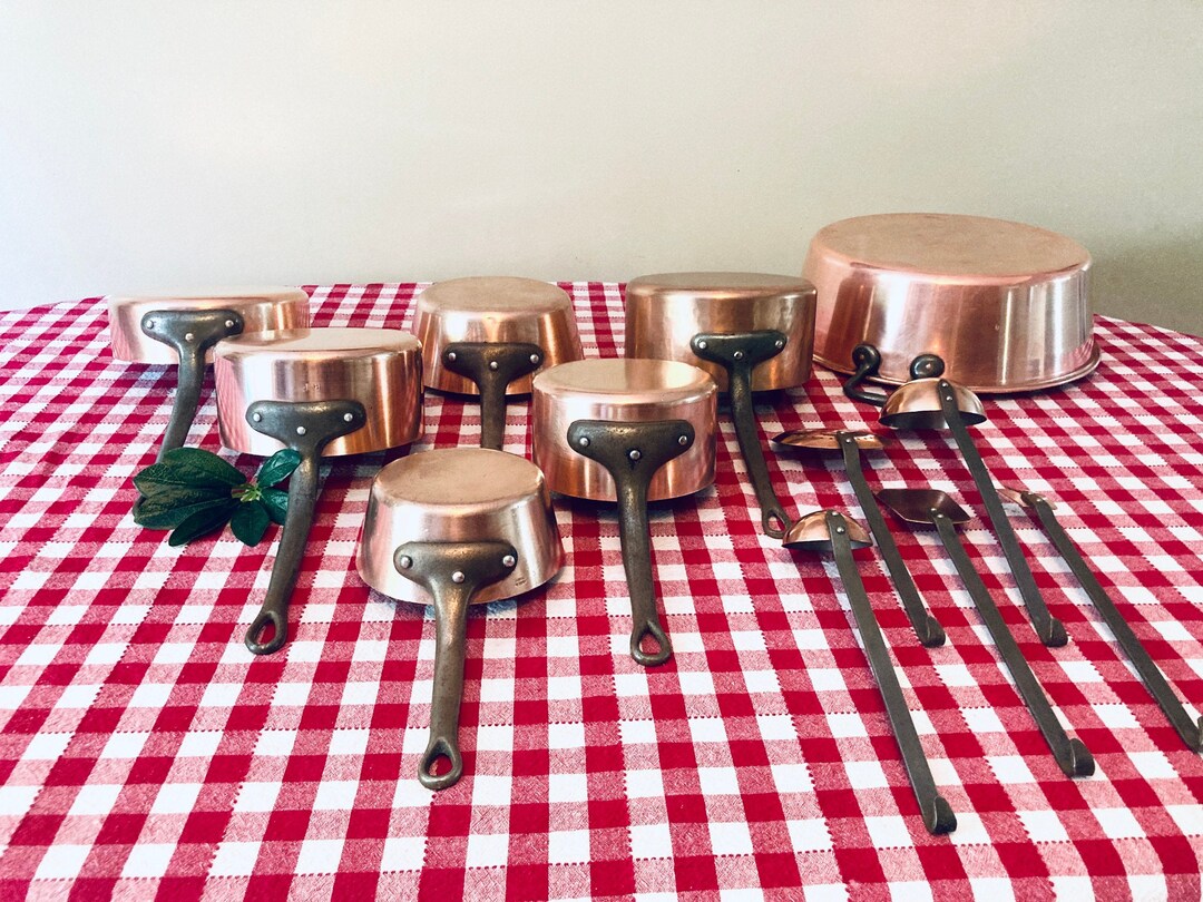 Copper Pans Windsor Skillet Stockpot Jam Basin Cookware Etsy