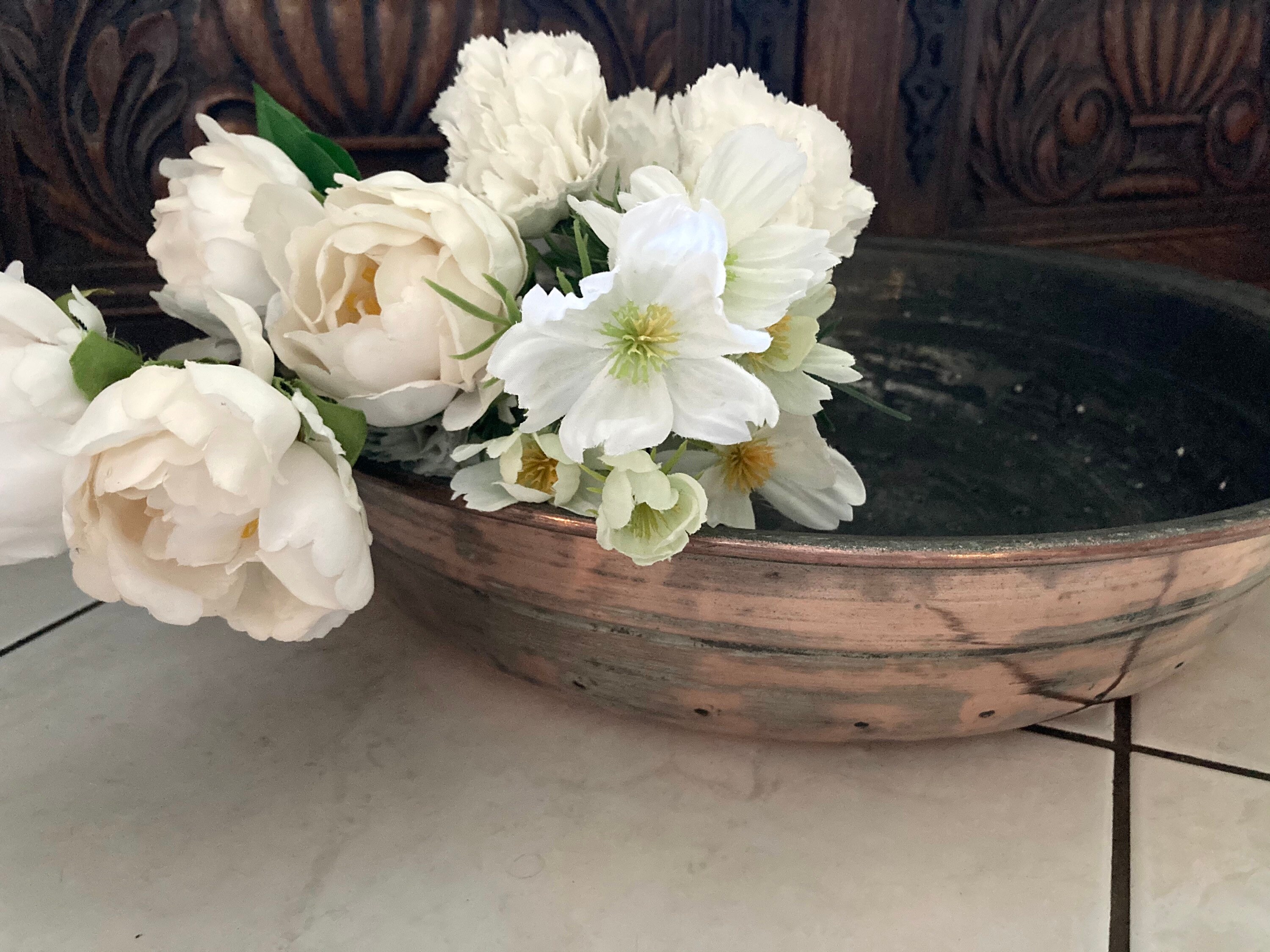 Vintage Cuivre Sive Xxl Pâtes Bouillantes Maïs Français Frites Paris, France #g-6238