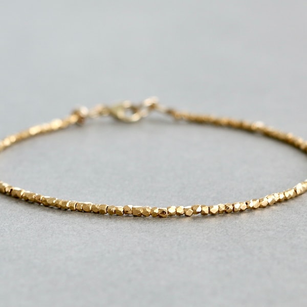 Gold Bracelet Gold Vermeil Bracelet Simple Gold Bracelet For Women Minimalist Gold Bracelet Karen Hill Tribe Bracelet