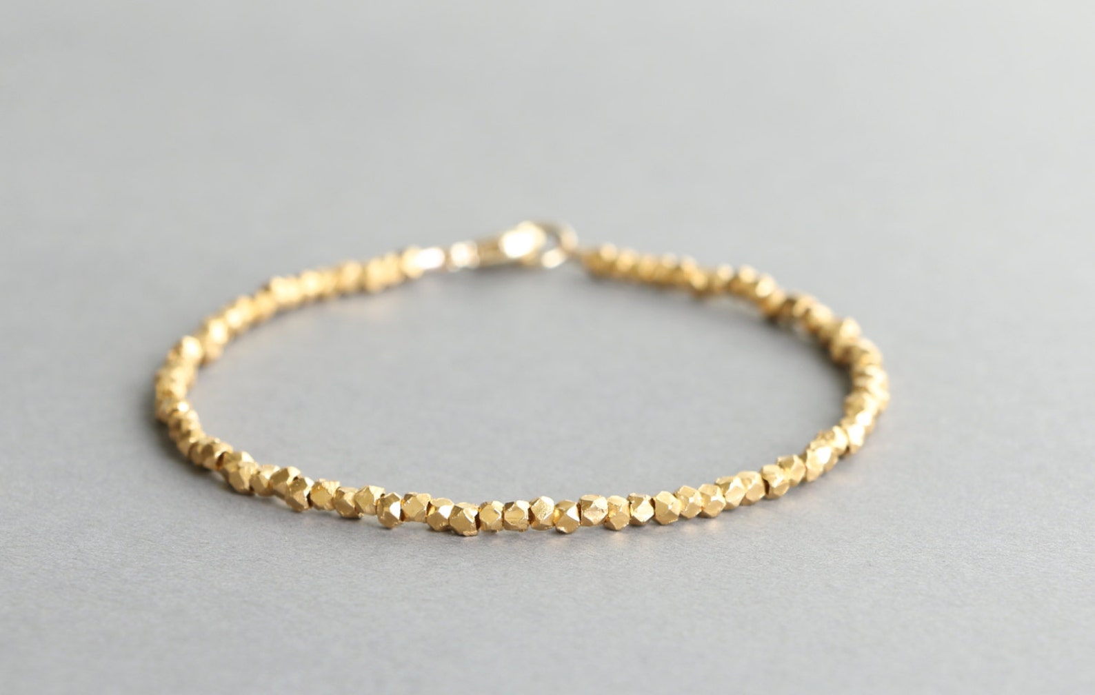 Gold Bracelet Gold Vermeil Bracelet Simple Gold Bracelet for Etsy