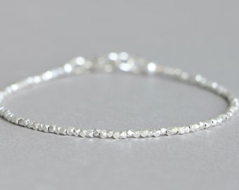 Silver Bracelet Dainty Silver Bracelet Karen Hill Tribe Silver Bracelet Silver Stacking Bracelet