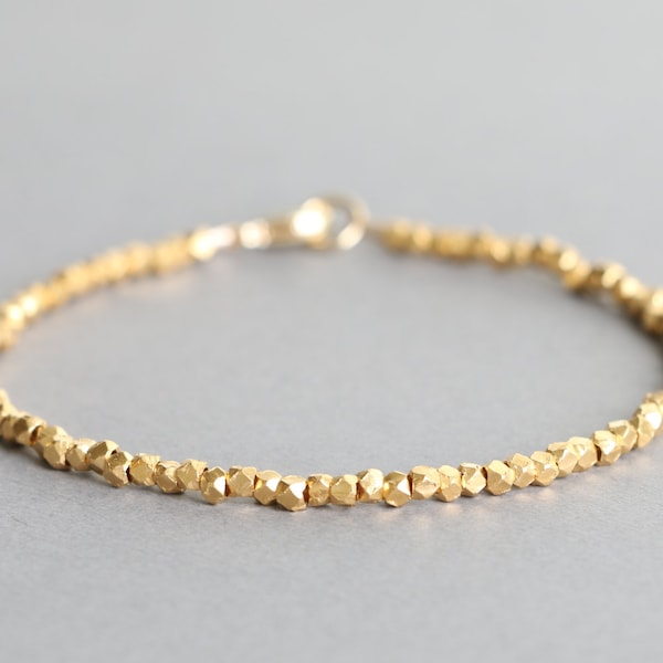 Gold Bracelet Gold Vermeil Bracelet Simple Gold Bracelet For Women Minimalist Gold Bracelet Karen Hill Tribe Bracelet