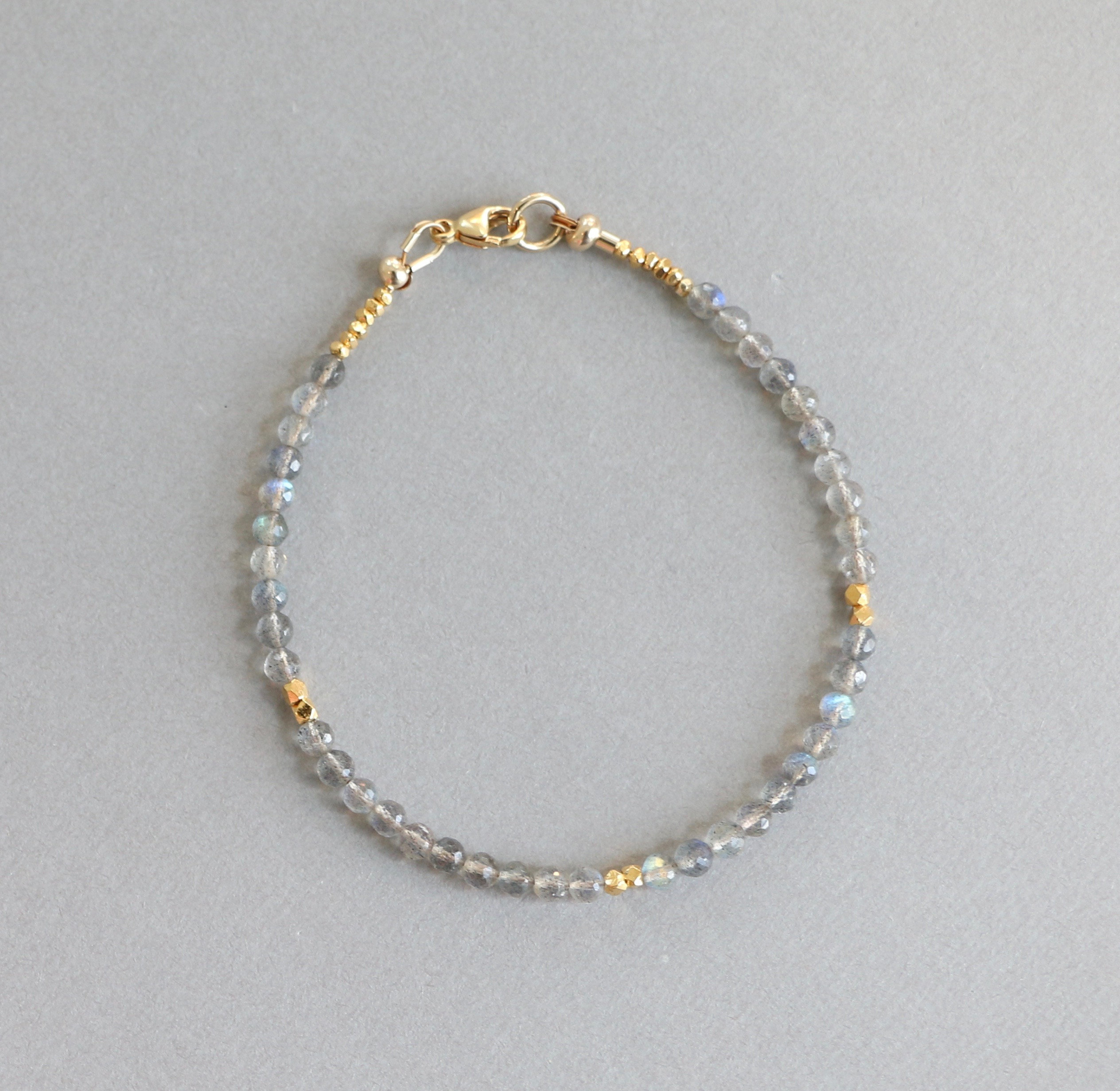 Labradorite Bracelet Gemstone Bracelet Stacking Bracelet - Etsy