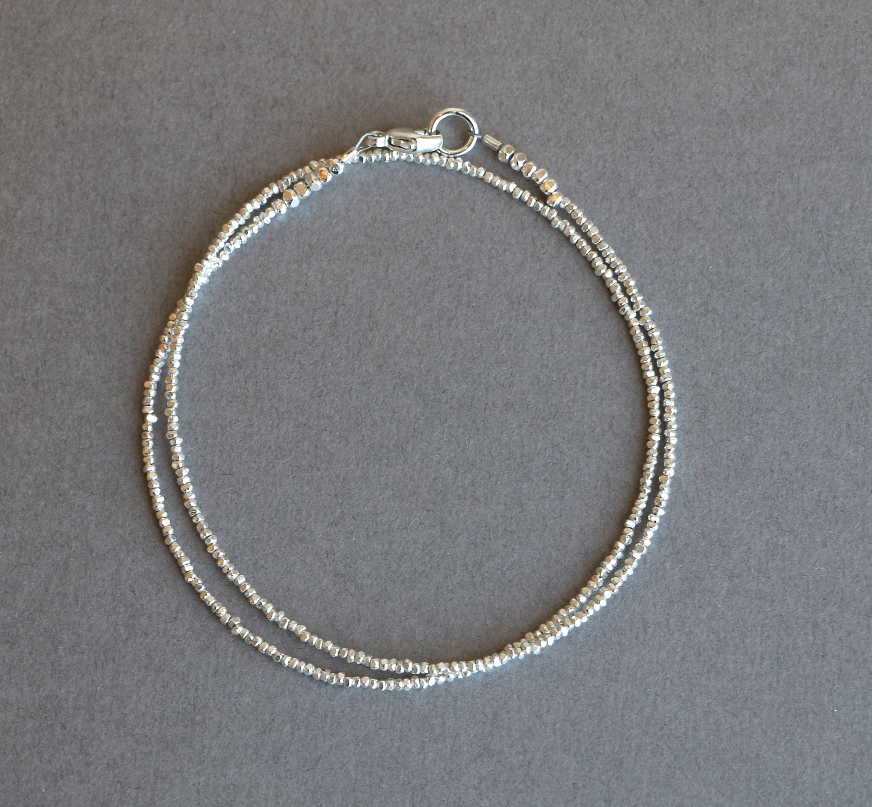 Silver Bracelet Dainty Silver Bracelet for Women Silver Wrap - Etsy