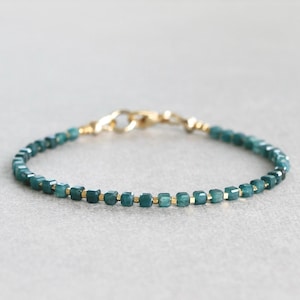 Grandidierite Gemstone Bracelet: Karen Hill Tribe Gold Vermeil Style