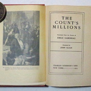 The Count’s Millions by Emile Gaboriau, 1915