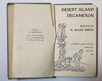 Desert Island Decameron by H Allen Smith, 1945, 1st Edition