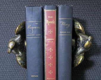3 Rare Books by Sholem Asch, The Nazarene, The Apostle and Mary