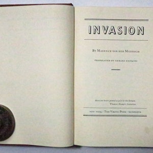 Invasion by Maxence Van Der Meersch, 1937
