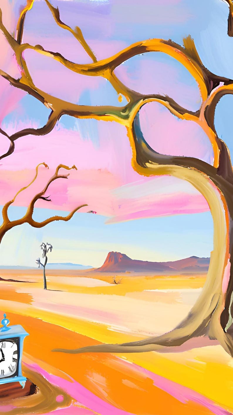 Surreal Dreams Avantgarde Art Wallpaper Set Etsy