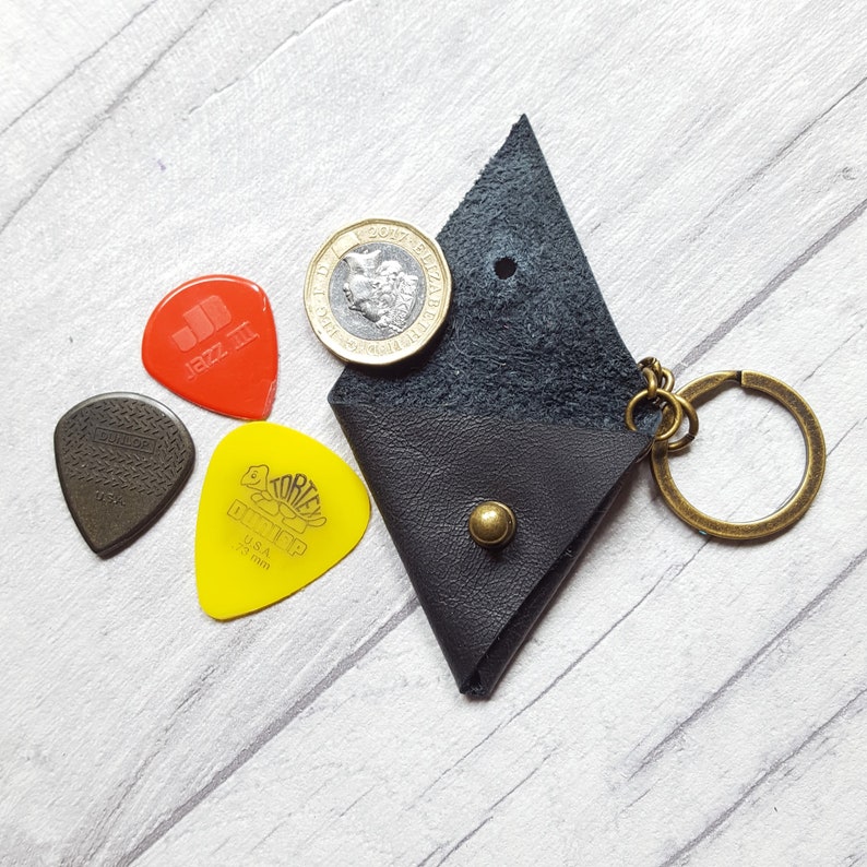 Leather pick pouch guitar pick case plectrum pouch pick Etsy