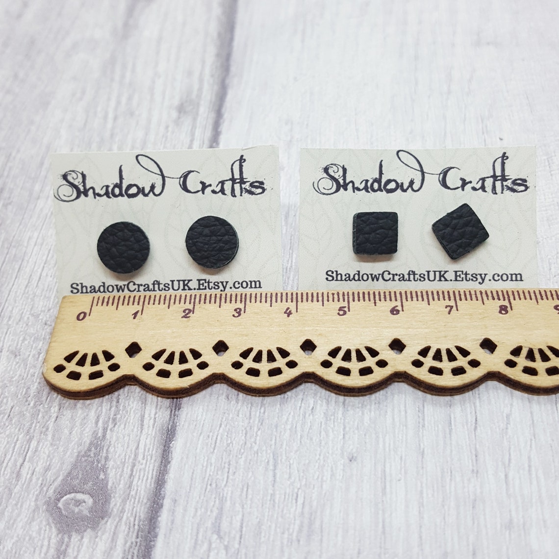 Leather Stud Earrings Moss Green Geometric Earrings Green - Etsy
