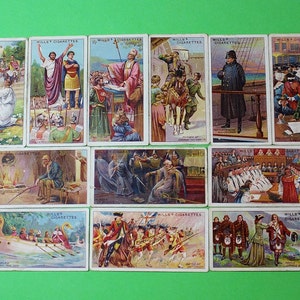 Vintage Cigarette Card W.D. & H.O. Wills Historic Events 1912 12/50 Very Good-Good Cond Super Collectable Craft Collage Paper Art Creations