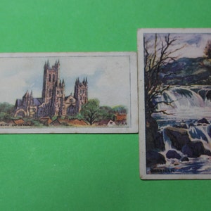 Vintage Cigarette Card Godfrey Phillips Ltd The Old Country 1935 2/48 Historical Views and Buildings Very Good Condition