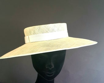 Boater Hat - bespoke to your specification and colour choices