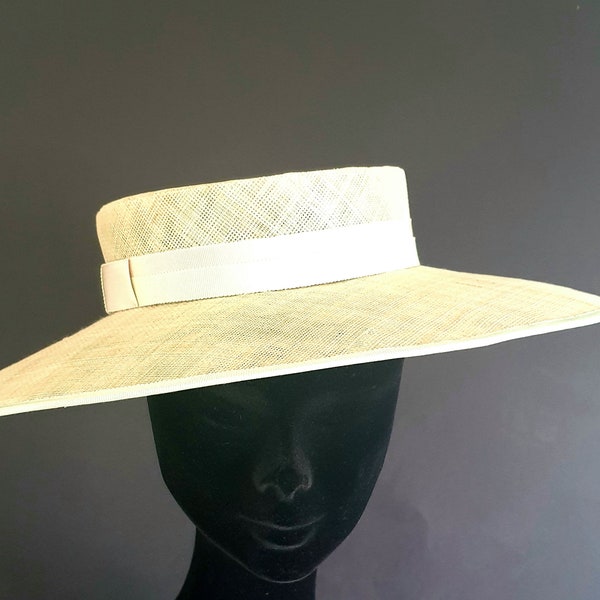 Boater Hat - bespoke to your specification and colour choices