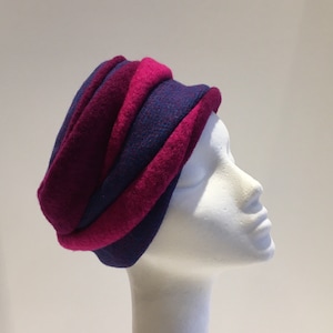 Hand Made, Heritage Genuine Harris Tweed and Wool Bucket, Cossack Hat.  Ideal for Cheltenham Races