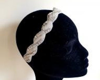 Elegant crystal diamante flexible for total comfort bridal headband