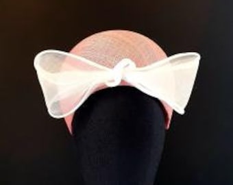 Halo Headband Crown occasion Ascot hat Wedding hat Mother of the bride hat. Made to order in colour of choice