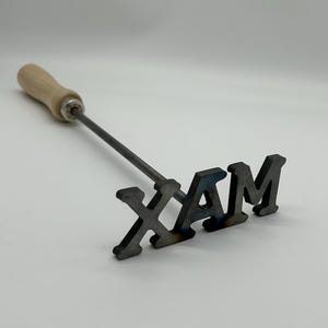 Custom Branding Iron with 3 Letters for Grilling, Crafting, and Branding