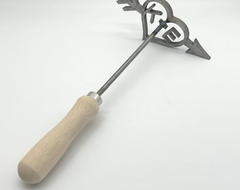 Custom Rustic Country Wedding Branding Iron - USA-Made Initials & Arrow for Your Big Day