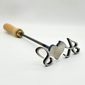 Personalized Branding Iron with Initials - For Wedding, Unity Ceremonies, Anniversary Gifts
