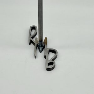 Branding Iron with 3 custom festive letters
